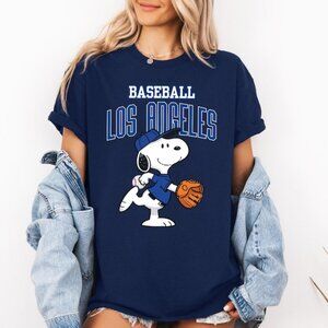 Baseball Los Angeles Shirt or Sweatshirt, Cartoon Baseball Dog Tee, Pitcher Grap